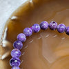Natural Charoite Crystal Bracelet 20.75g 8.8mm/bead 22 beads - Huangs Jadeite and Jewelry Pte Ltd
