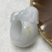 Type A Faint Lavender Jade Jadeite Pixiu - 29.05g US 10 HK 22 Inner Diameter 20.1mm Thickness 17.3 by 11.3mm - Huangs Jadeite and Jewelry Pte Ltd
