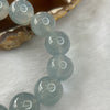 Rare ICY Type A Sky Blue Bracelet 17 Beads 47.57g 11.8mm each - Huangs Jadeite and Jewelry Pte Ltd
