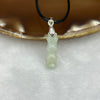 Type A Light Green Jade Jadeite Bamboo 3.52g 20.5 by 6.9 by 6.9 mm - Huangs Jadeite and Jewelry Pte Ltd