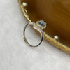 Natural Blue Sapphire 925 Sliver Ring Size Adjustable - 1.93g 6.9 by 5.0 by 5.1mm - Huangs Jadeite and Jewelry Pte Ltd