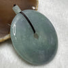 Type A Blueish Green Jade Jadeite Ping An Kou - 46.22g 61.4 by 54.1 by 7.3mm - Huangs Jadeite and Jewelry Pte Ltd