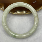 Type A Green Piao Hua Jadeite Bangle 44.70g inner diameter 57.1mm 9.1 by 9.1mm - Huangs Jadeite and Jewelry Pte Ltd