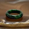 Type A Spicy Green Jade Jadeite Ring 3.38g US7 HK15 Thickness 5.7 by 3.6mm Inner Diameter 17.2mm - Huangs Jadeite and Jewelry Pte Ltd