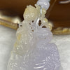 Grand Master Certified Type A Semi Icy Lavender and Yellow Jade Jadeite Phoenix Pendant 18.26g 62.1 by 31.8 by 7.6 mm - Huangs Jadeite and Jewelry Pte Ltd