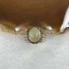 Natural Golden Rutilated Quartz 925 Silver Ring US 9 HK 20 6.6g 17.2 by 11.7 by 6.8mm - Huangs Jadeite and Jewelry Pte Ltd