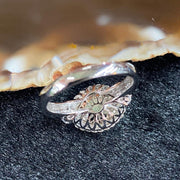 Type A Burmese Jade Jadeite Pixiu Head 18k white gold & diamonds - 4.17g pixiu head 9.0 by 11.0 by 2.0mm inner diameter 17.4mm US7 HK15 - Huangs Jadeite and Jewelry Pte Ltd