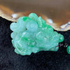 Type A Burmese Jade jadeite Pixiu & Ruyi Pendant - 47.28g 36.4 by 46.3 by 20.9mm - Huangs Jadeite and Jewelry Pte Ltd
