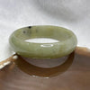 Type A Green & Yellow with Black Spots Jade Jadeite Bangle - 45.99g Inner Diameter 55.7 Thickness 14.6 by 6.3mm - Huangs Jadeite and Jewelry Pte Ltd