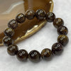 Natural Amethyst Cacoxenite Crystal Bracelet 74.95g 15.5mm/bead 15 beads - Huangs Jadeite and Jewelry Pte Ltd