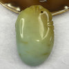 Natural Green and Yellow Antique Nephrite Bird Pendant 117.14g 38.3 by 20.8 by 13.0mm - Huangs Jadeite and Jewelry Pte Ltd