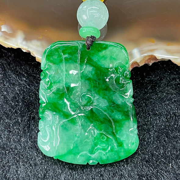 Type A Burmese Jade Jadeite Fish Pendant - 6.81g 32.8 by 26.4 by 5.1mm - Huangs Jadeite and Jewelry Pte Ltd