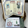 Grand Master Certified ICY Type A Green Jade Jadeite Guan Yin Pendant with 18K Gold Clasp14.07g 52.3 by 24.3 by 5.8 mm - Huangs Jadeite and Jewelry Pte Ltd