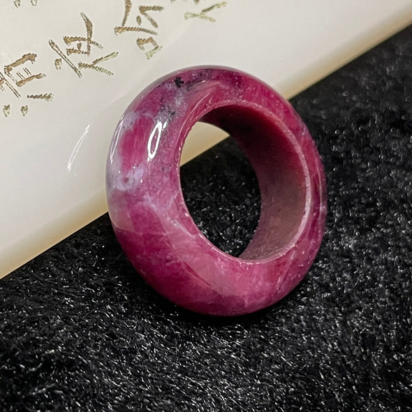 Natural Ruby Zoisite 红绿宝 Ring 7.76g US 4.25 HK 9 Inner Diameter 15.5mm - Huangs Jadeite and Jewelry Pte Ltd