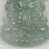 HIGH QUALITY Type A High Icy Green Piao Hua Tibetan Bodhisattva Jade Jadeite Pendant - 22.77g 56.2 by 38.1 by 6.0mm - Huangs Jadeite and Jewelry Pte Ltd