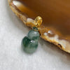 Type A Semi Icy Piao Hua Hulu 18k Yellow Gold 1.48g 21.5 by 11.1 by 4.9mm - Huangs Jadeite and Jewelry Pte Ltd