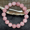 Natural Rose Quartz 玫瑰石英 Bracelet - 17 beads 53.9g 13.3mm/bead - Huangs Jadeite and Jewelry Pte Ltd