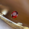 Natural Orange Red Garnet Crystal Stone for Setting - 0.90ct 5.2 by 5.2 by 3.4mm - Huangs Jadeite and Jewelry Pte Ltd