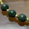 Type A Green Jade Jadeite 14kgf Bracelet - 6.10g 7.0mm/bead 6 beads - Huangs Jadeite and Jewelry Pte Ltd
