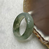Type A Semi Icy Green Piao Hua Jade Jadeite Ring - 4.34g US 8 HK 18 Thickness 6.8 by 3.7mm Inner Diameter 18.2mm - Huangs Jadeite and Jewelry Pte Ltd
