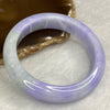 Rare Intense Bright Lavender Jadeite Bangle 80.62g Inner Dia 59.8mm 14.7 by 9.6mm - Huangs Jadeite and Jewelry Pte Ltd