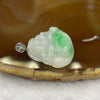 Type A Spicy Green Piao Hua Jade Jadeite Milo Buddha with 18K Gold Clasp -  6.11g 23.4 by 28.1 by 6.6mm - Huangs Jadeite and Jewelry Pte Ltd