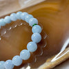 Type A Blue Beads Jade Jadeite Bracelet 16.53g 7.5mm/bead 22 beads - Huangs Jadeite and Jewelry Pte Ltd