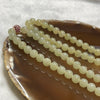 Type A Semi Icy Yellow Jade Jadeite Necklace 67.22g 7.1mm/bead 108 beads - Huangs Jadeite and Jewelry Pte Ltd