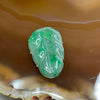 Type A Semi Icy Green Jade Jadeite Leaf for setting 1.62g 24.0 by 14.5 by 2.7mm - Huangs Jadeite and Jewelry Pte Ltd