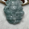 Type A Blueish Green Jambhala God of Wealth Jade Jadeite 82.76g 78.2 by 51.5 by 12.1mm - Huangs Jadeite and Jewelry Pte Ltd