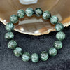 Natural Seraphinite Bracelet 绿龙晶 - 47.29g 12.5mm/bead 17 beads - Huangs Jadeite and Jewelry Pte Ltd