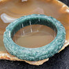 Type A Blueish Green Jade Jadeite 9 Dragon Tortoise Bangle - 73.38g inner diameter 56.2mm thickness 13.6mm - Huangs Jadeite and Jewelry Pte Ltd