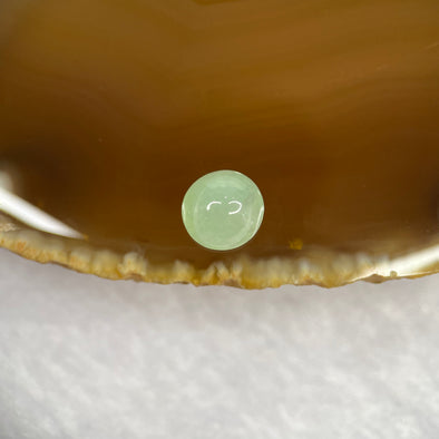 Type A Semi Icy Green Jade Jadeite for setting 1.70ct 7.1 by 6.9 by 4.1mm - Huangs Jadeite and Jewelry Pte Ltd
