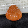 Type A Icy Red Jade Jadeite Milo Buddha Pendant - 40.43g 48.6 by 53.7 by 11.9mm - Huangs Jadeite and Jewelry Pte Ltd
