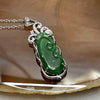 Type A Green Omphacite Jade Jadeite Ruyi - 3.65g 38.9 by 12.6 by 5.4mm - Huangs Jadeite and Jewelry Pte Ltd