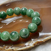 Type A Full Green Jade Jadeite Bracelet 65.05g 13.4mm/bead 16 beads - Huangs Jadeite and Jewelry Pte Ltd