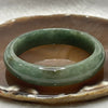 Type A Green with Brownish Yellow Patches Jade Jadeite Bangle - 62.96g Inner Diameter 57.9mm Thickness 14.3 by 8.0mm - Huangs Jadeite and Jewelry Pte Ltd