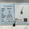 Type A Green Omphacite Jade Jadeite Hulu 2.53g 24.3 by 11.3 by 6.7mm - Huangs Jadeite and Jewelry Pte Ltd