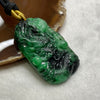 Type A Spicy Green Jade Jadeite Dragon 41.09g 57.8 by 36.2 by 8.6mm - Huangs Jadeite and Jewelry Pte Ltd