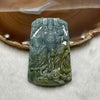 Type A Blueish Green Fu Lu Shou Jade Jadeite 59.04g 70.6 by 39.8 by 10.0mm - Huangs Jadeite and Jewelry Pte Ltd