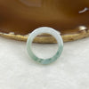 Type A Icy Green Piao Hua Jade Jadeite Ring - 4.43g US 7.75 HK 17 Inner Diameter 18.5mm Thickness 6.0 by 3.8mm - Huangs Jadeite and Jewelry Pte Ltd