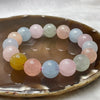 Natural Morganite Crystal Bracelet - 59.19g 13.8mm/bead 16 beads - Huangs Jadeite and Jewelry Pte Ltd