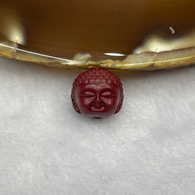Natural Wood Buddha Head Charm - Huangs Jadeite and Jewelry Pte Ltd