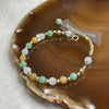 Type A 14k gold filled Mixed Jade Jadeite Bracelet 5.69g 5.5mm/bead - Huangs Jadeite and Jewelry Pte Ltd