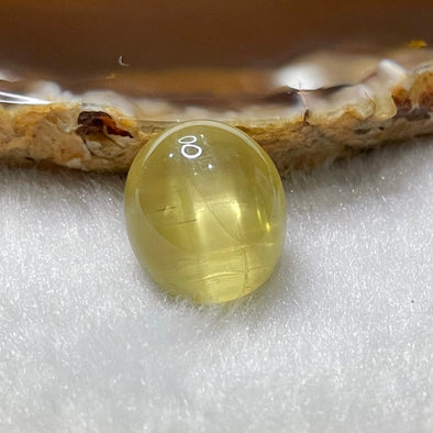 Natural Apatite Cat’s Eye with NGI cert 15.67 carats 15.28 by 13.41 by 8.93mm - Huangs Jadeite and Jewelry Pte Ltd
