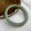 Type A Green Jadeite Bangle 60.82g inner diameter 56.8mm 14.2 by 7.8mm - Huangs Jadeite and Jewelry Pte Ltd