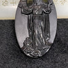 Type A Black Jade Jadeite Jesus 39.98g 69.6 by 40.4 by 8.3mm - Huangs Jadeite and Jewelry Pte Ltd