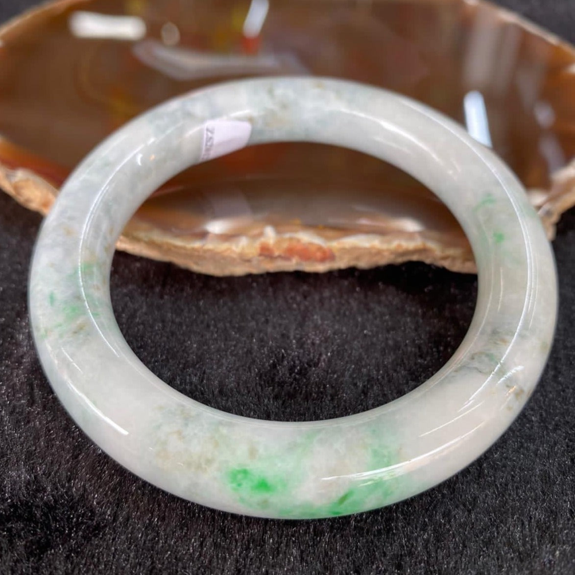 Type A Burmese Jade Jadeite Bangle 67.81g 56.5mm - Huangs Jadeite and Jewelry Pte Ltd