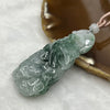 Grand Master Certified Type A Green Piao Hua Jade Jadeite Phoenix Pendant 34.80g 60.4 by 29.0 by 13.0 mm - Huangs Jadeite and Jewelry Pte Ltd