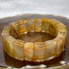 Natural Golden Rutilated Quartz Bracelet 手牌 - 71.40g 18.8 by 7.2mm/piece 18 pieces - Huangs Jadeite and Jewelry Pte Ltd